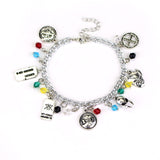 The Nightmare Before Christmas Charm Bracelet Jack Skeletron Sally Zero Anime