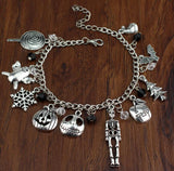 The Nightmare Before Christmas Charm Bracelet Jack Skeletron Sally Zero Anime