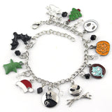 The Nightmare Before Christmas Charm Bracelet Jack Skeletron Sally Zero Anime
