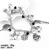 The Nightmare Before Christmas Charm Bracelet Jack Skeletron Sally Zero Anime