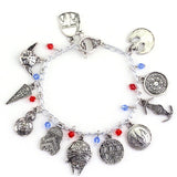 The Nightmare Before Christmas Charm Bracelet Jack Skeletron Sally Zero Anime