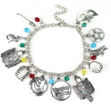 The Nightmare Before Christmas Charm Bracelet Jack Skeletron Sally Zero Anime