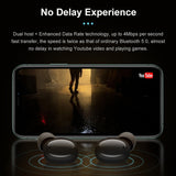Tiso i6 dual mode wireless earphones touch control seamless Bluetooth 5.0 headphone noise cancelling Mic 3D TWS stereo headset