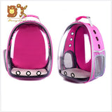 Travel Dog Cat Backpack Puppy Carrying Cage Five Colors Portable Pet Cat Carrier Transparent Capsule Breathable Cat Bag Outdoor
