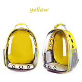 Travel Dog Cat Backpack Puppy Carrying Cage Five Colors Portable Pet Cat Carrier Transparent Capsule Breathable Cat Bag Outdoor