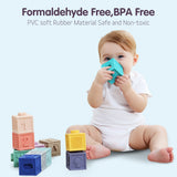 Tumama 12pcs/set Baby Grasp Toy Building Blocks 3D Touch Hand Soft Balls Baby Massage Rubber Teethers Squeeze Toy Bath Ball Toys