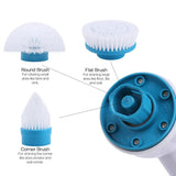 dasda  Turbo Scrub Electric Cleaning Brush Adjustable Waterproof Cleaner Wireless Charging Clean Bathroom Kitchen Cleaning Tools Set