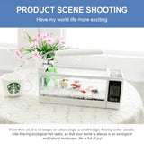 USB 220V Mini Aquarium Fish Tank Aquarium With LED Lamp Light LCD Display Screen and Clock Fish Tank Desktop Aquarium Fish Tanks