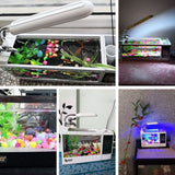 USB 220V Mini Aquarium Fish Tank Aquarium With LED Lamp Light LCD Display Screen and Clock Fish Tank Desktop Aquarium Fish Tanks