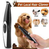 dasda  USB Rechargeable Dog Cat Foot Hair Trimmer Pet Grooming Tool Mini Electrical Hair Clipper Shaving Trimming Machine Built-in batt