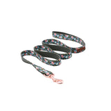 Unique Style Paws Dog Collars or Leash Flower Print with Sturdy Cotton Tape Collar for Pets