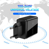 Venroii 3 USB Mobile Phone Charger Adapter QC3.0 EU Plug for iPhone XR X Xiaomi Smartphone Fast Charging for Huawei Quick Charge