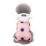 Warm Dog Clothes Soft Winter Dog Coat Jumpsuit Chihuahua Pomeranian Puppy Down Clothing For Dogs Fleece Hood Dog Coat Jacket