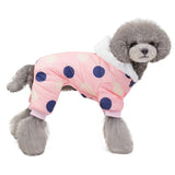 dasda  Warm Dog Clothes Soft Winter Dog Coat Jumpsuit Chihuahua Pomeranian Puppy Down Clothing For Dogs Fleece Hood Dog Coat Jacket