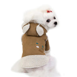 dasda  Warm Dog Clothes Winter Puppy Jacket Cartoon Bear Soft Fleece Pet Cat Clothes Small Dog Coat Chihuahua Shih Tzu Clothing For Dog