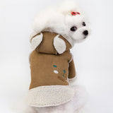 Warm Dog Clothes Winter Puppy Jacket Cartoon Bear Soft Fleece Pet Cat Clothes Small Dog Coat Chihuahua Shih Tzu Clothing For Dog