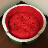 ssss  Watermelon Cat Dog Pet House Sofa Bed Kennel Winter Fleece Warm Dog Puppy Mat Cushion Nest Funny Chihuahua Dog House Bed S, M, L