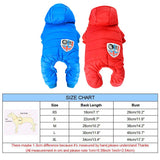 dasda  Waterproof Dog Clothes Winter Puppy Jumpsuit Warm Soft Dog Coat Chihuahua Yorkie Clothing Pet Outfits Small Dog Hoodie Jacket