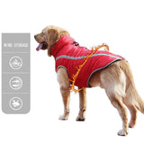Waterproof Dog Clothes for Large Dogs Winter Warm Big Dog Jackets Padded Fleece Pet Coat Safety Reflective Design Dog Clothing - app80