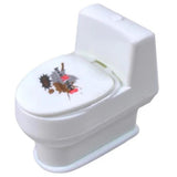 White Screaming Spout Toilet Shape Prank Toy Funny Toy Toilet Gift Novelty Creative Gadgets Quirky Spoof Sprinkler