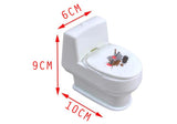 White Screaming Spout Toilet Shape Prank Toy Funny Toy Toilet Gift Novelty Creative Gadgets Quirky Spoof Sprinkler