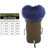 Winter Coat for Dogs Fleece Dog Parkas Teddy Warm Faux Fur Hood Overalls for Dogs  XS S M L XL
