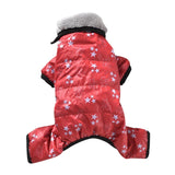 Winter Dog Clothes Pet Windproof Overalls For Dogs Warm Down Jacket Waterproof Thicken Parka Dog Jumpsuit Pup Outfit