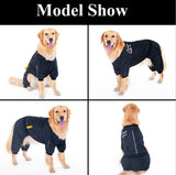 Winter Large Dog Jumpsuit Clothes  labs Big Dog Clothes Coat Waterproof Ski Pet Jacket Coat 3XL-7XL