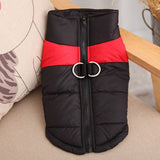Winter Pet Clothes Warm Large Dog Coat Puppy Clothing Waterproof Pet Vest Jacket For Small Medium Large Dogs With Leash Ring