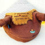 Winter Warm Dog Woolen Coat Cute Coffee Color Dog Pet Cat Jacket Coat Puppy Chihuahua Clothes Dog Hoodie Vest Clothes For Pet