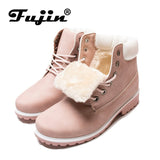 dasda  Winter boots women shoes 2020 warm fur plush sneakers women snow boots women lace-up ankle boots winter shoes woman botas mujer