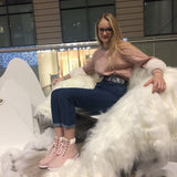 dasda  Winter boots women shoes 2020 warm fur plush sneakers women snow boots women lace-up ankle boots winter shoes woman botas mujer