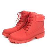 dasda  Winter boots women shoes 2020 warm fur plush sneakers women snow boots women lace-up ankle boots winter shoes woman botas mujer
