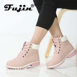 dasda  Winter boots women shoes 2020 warm fur plush sneakers women snow boots women lace-up ankle boots winter shoes woman botas mujer