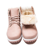 dasda  Winter boots women shoes 2020 warm fur plush sneakers women snow boots women lace-up ankle boots winter shoes woman botas mujer