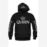 Women Men Hoodies King Queen Printed Sweatshirt Lovers Couples Hoodie Hooded Coat Casual Pullovers Tracksuits