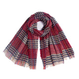 Women's Winter Double-sided tassel lattice Scarf Female Plaid Cashmere Scarves Lady Pashmina Warm Necker Shawls Wraps Bandana