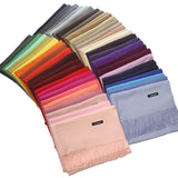 Women solid color cashmere scarves with tassel lady winter autumn long scarf high quality female shawl hot sale men scarf