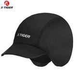 X-TIGER Warm Fleece Cycling Caps Waterproof Bike Hats Winter Thermal Bicycle Cap Snow Road Bicycle Hats Sports Cycling Headwear
