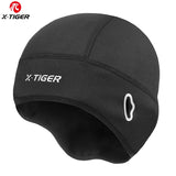 X-TIGER Warm Fleece Cycling Caps Waterproof Bike Hats Winter Thermal Bicycle Cap Snow Road Bicycle Hats Sports Cycling Headwear