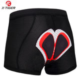 X-Tiger 2019 Cycling Underwear Upgrade 5D Padded Cycling Shorts 100% Lycra Shockproof MTB Bicycle Shorts Road Bike Shorts