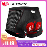 X-Tiger 2019 Cycling Underwear Upgrade 5D Padded Cycling Shorts 100% Lycra Shockproof MTB Bicycle Shorts Road Bike Shorts