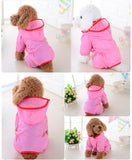 XS, S, M, L,XL Pet Dog Rain Coat Clothes Dog Puppy Casual Waterproof Jacket Costumes Rain Coat Dog Clothes Rain jas hujan