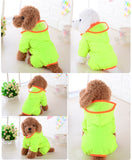 XS, S, M, L,XL Pet Dog Rain Coat Clothes Dog Puppy Casual Waterproof Jacket Costumes Rain Coat Dog Clothes Rain jas hujan