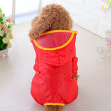 XS, S, M, L,XL Pet Dog Rain Coat Clothes Dog Puppy Casual Waterproof Jacket Costumes Rain Coat Dog Clothes Rain jas hujan
