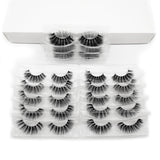 YSDO 30 pairs eyelashes wholesale hand made mink eyelashes 3d mink hair lashes natural lashes makeup 3d volume false eyelashes