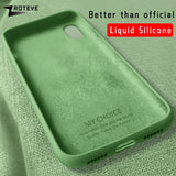 ZROTEVE Cover For iPhone X XS Max Case Luxury Liquid Silicone For Apple iPhone XR Case Smooth Cover For iPhone X S Max Cases - app80