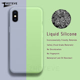 ZROTEVE Cover For iPhone X XS Max Case Luxury Liquid Silicone For Apple iPhone XR Case Smooth Cover For iPhone X S Max Cases - app80