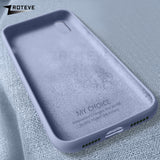 ZROTEVE Cover For iPhone X XS Max Case Luxury Liquid Silicone For Apple iPhone XR Case Smooth Cover For iPhone X S Max Cases - app80
