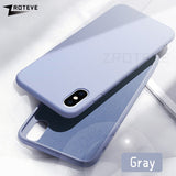 ZROTEVE Cover For iPhone X XS Max Case Luxury Liquid Silicone For Apple iPhone XR Case Smooth Cover For iPhone X S Max Cases - app80